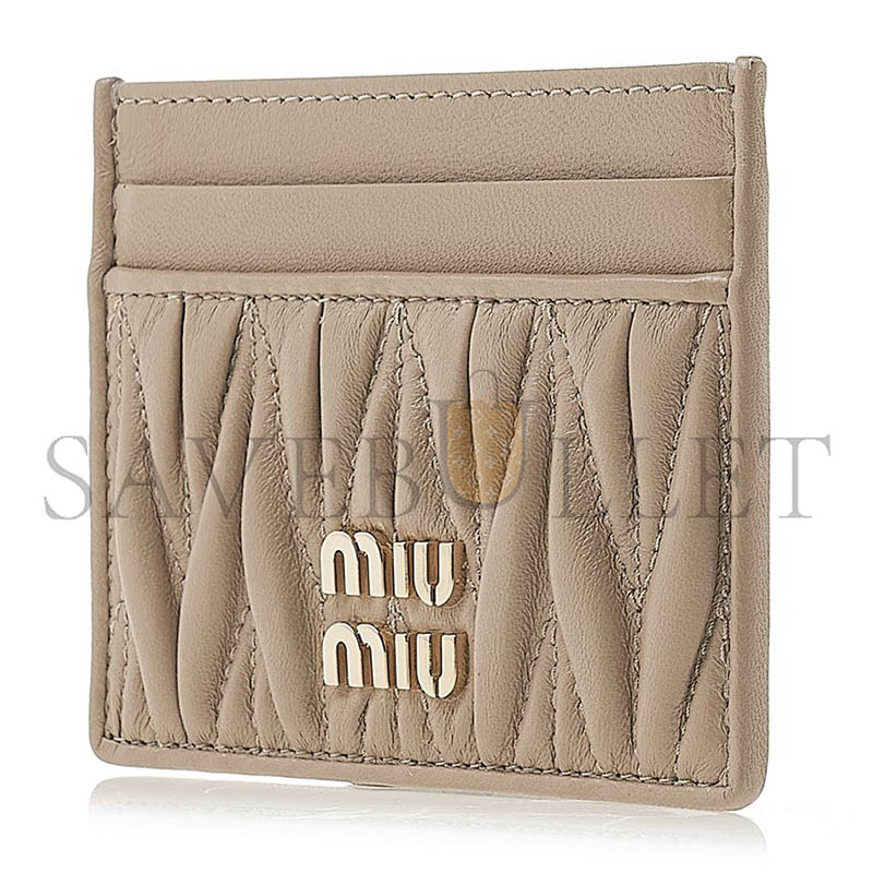 MIU MIU MATELASSÉ NAPPA LEATHER CARD HOLDER 5MC076 (10.5*8cm)